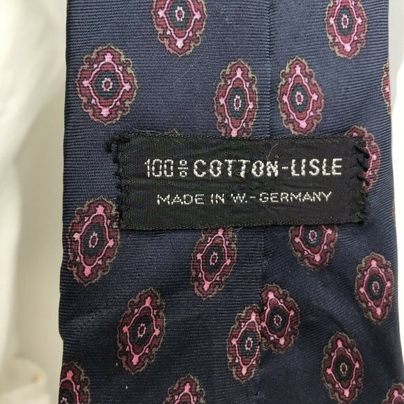 Christian Dior Blue 3.5" x 58" Diamond Print - Picture 6 of 8